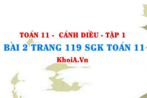 Bài 2 trang 119 SGK Toán 11 tập 1 Cánh Diều